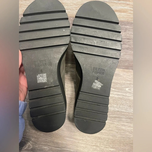 Eileen Fisher Casey‎ Taupe Tumbled Nubuck Chukka Bootie Size 8 - Picture 8 of 12